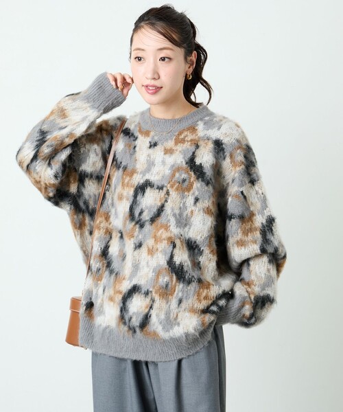 FREAK'S STORE ニット セーター 限定展開 ニュアンス 柄