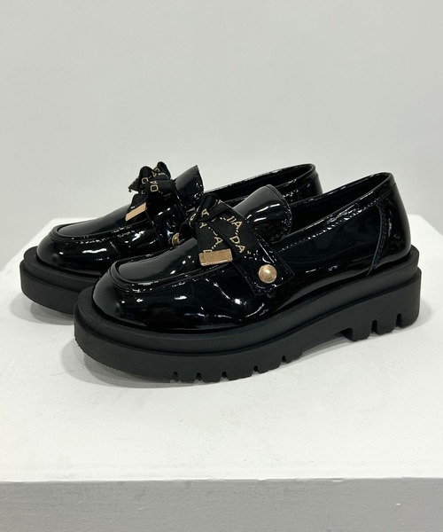 ローファー 5cmヒールカスタムバックルローファー レディース メンズ | rectangle | 10