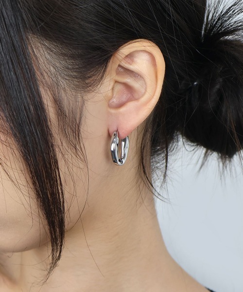 4INT. ピアス ニュアンス チャンキーフープピアス / サージカル