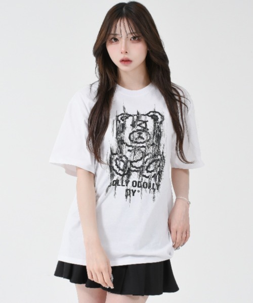 tシャツ 「OY/オーワイ」 GLITCHY DOLLY ODOLLY TEE/グリッチドリーオードリー半袖Tシャツ レディース メンズ OY tシャツ 「OY/オーワイ」 GLITCHY DOLLY ODOLLY TEE/グリッチ