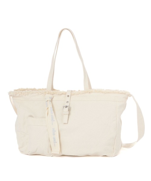 NKNIT　ンニット　リバーシブルフリンジ　トートバッグ niko and… トートバッグ オリジナル2WAYフリンジトートバッグ