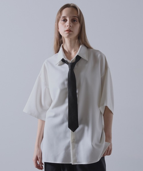 CLEL（クレイル） ネクタイ 「CLEL」Wool Silk Jacquard Narrow Tie
