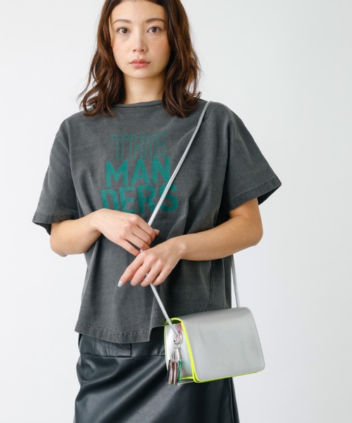 tシャツ 「MICA＆DEAL」THE MANDERS Tシャツ　コットン/ロゴカットソー「WEB限定」 レディース MICA&DEAL tシャツ 「MICA＆DEAL」THE MANDERS Tシャツ コットン