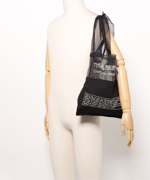 【美品】THEATRE PRODUCTS メッシュエンブロイダリートート 完売品 THEATRE PRODUCTS メッシュエンブロイダリービッグトート