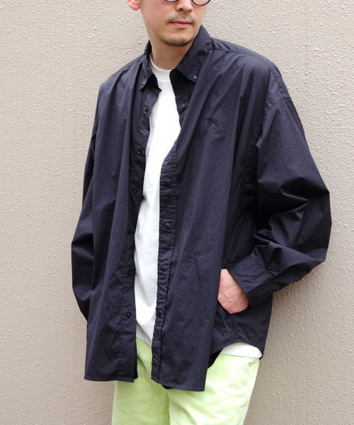 GYMPHLEX シャツ GYMPHLEX/ジムフレックス ナイロンボタンダウン