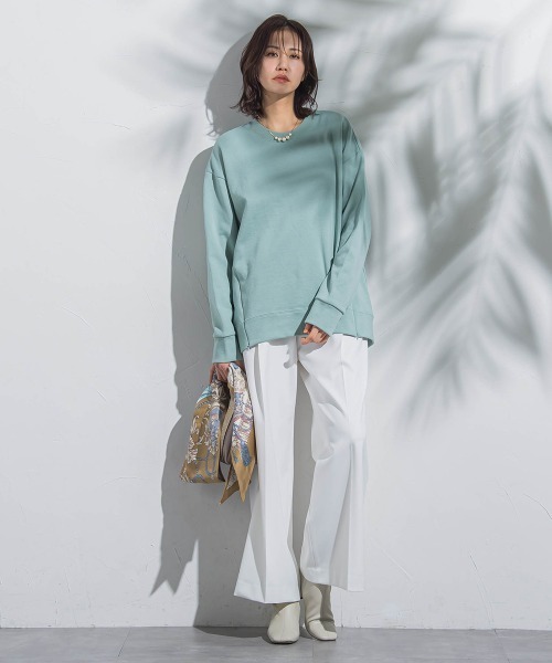LAUTREAMONT パンツ 2WAYツイル配色ボタンパンツ「洗濯機で