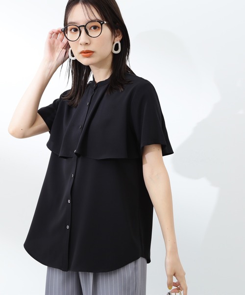 「N.（N. Natural Beauty Basic）」 半袖ブラウス MEDIUM ブラック系その他 レディース N.Natural Beauty Basic 「N.（N. Natural Basic）」 半袖