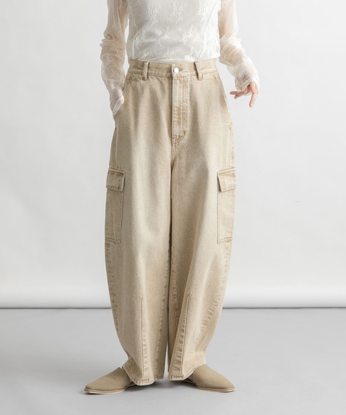 ジーンズ デニム デニムパンツ カーブカーゴデニム レディース | KBF | 02