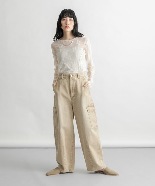 ジーンズ デニム デニムパンツ カーブカーゴデニム レディース | KBF | 05