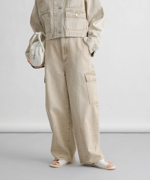 ジーンズ デニム デニムパンツ カーブカーゴデニム レディース | KBF | 07