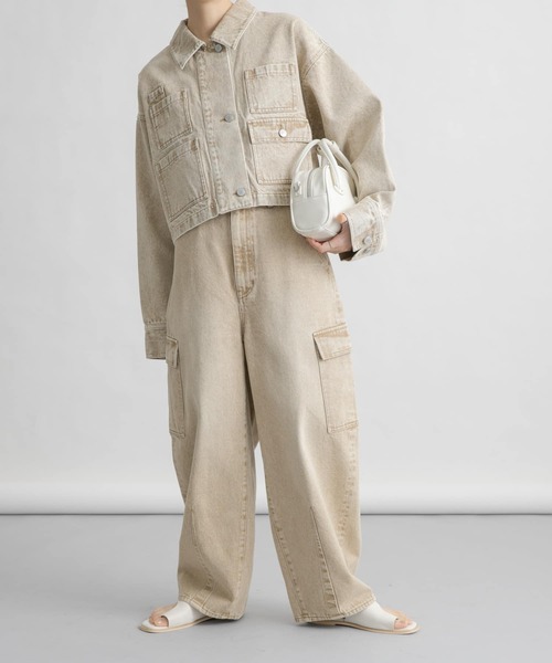 ジーンズ デニム デニムパンツ カーブカーゴデニム レディース | KBF | 10