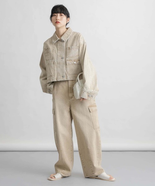 ジーンズ デニム デニムパンツ カーブカーゴデニム レディース | KBF | 12