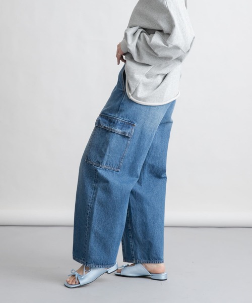 ジーンズ デニム デニムパンツ カーブカーゴデニム レディース | KBF | 20