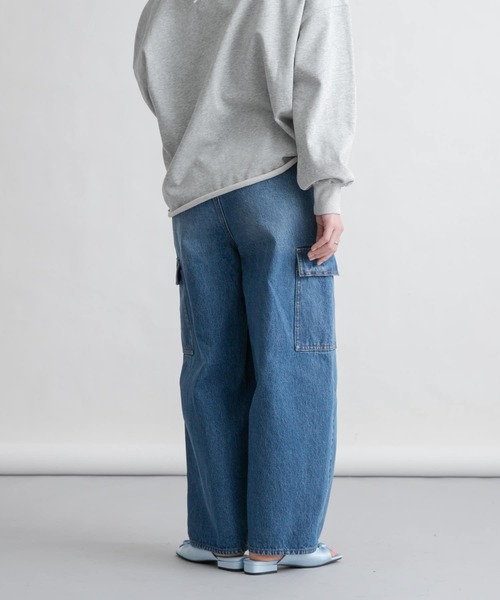 ジーンズ デニム デニムパンツ カーブカーゴデニム レディース | KBF | 21
