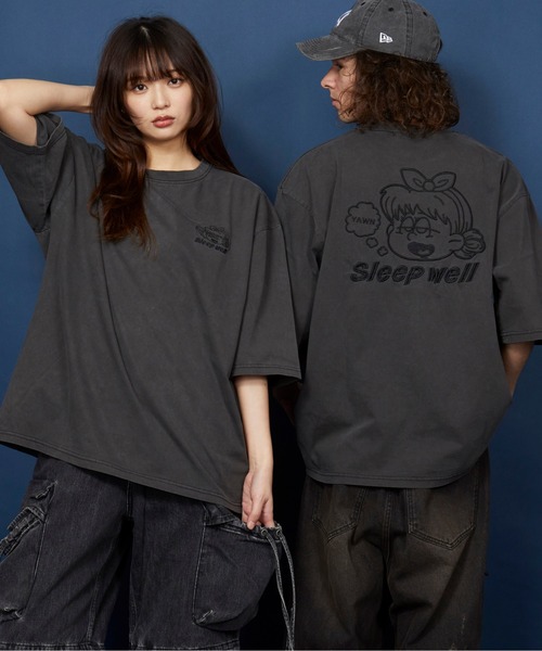 unrelaxing tシャツ オーバーサイズ 刺繍 Tシャツ 綿100