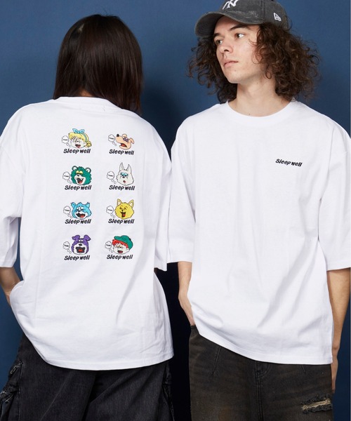 【SALE】3B LIQUEFIED Tシャツ オーバーサイズ 3b Liquefied B オーバーサイズ T シャツ ＆ビッグプリント