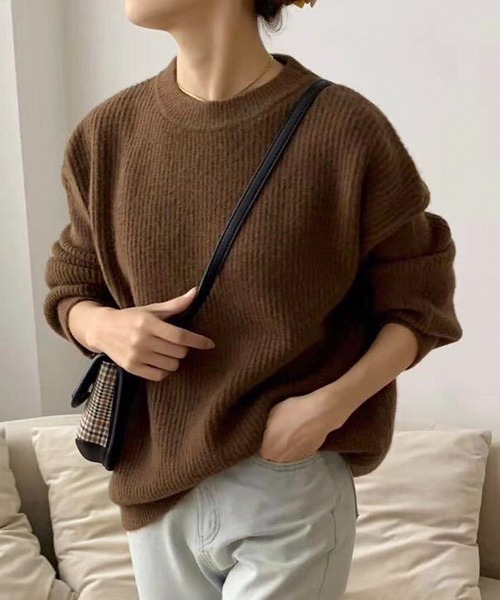 「Chaco closet」 「inolve」長袖ニット FREE ブルー レディース_画像4