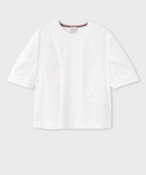 tシャツ ウィメンズ レース コンビ 半袖カットソー / 155155 J272A レディース