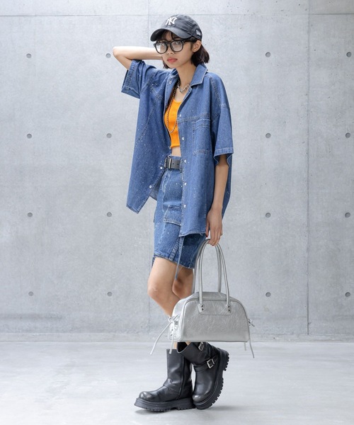 PAGEBOY スカート カーゴデニムミニスカート : ZOZOTOWN Yahoo