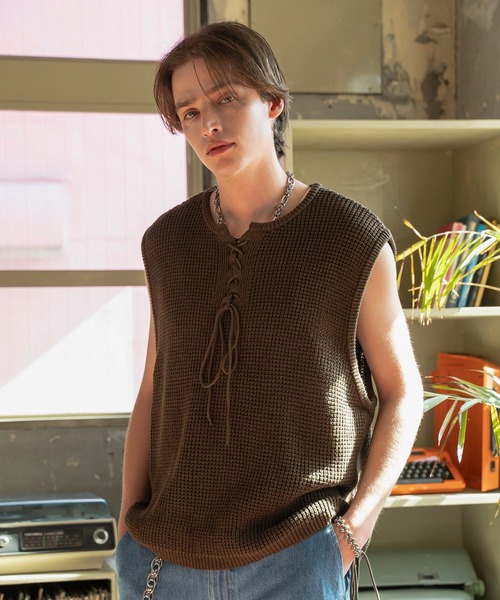 Forte タンクトップ West Side Modern Summer Mesh Vest/ウエスト