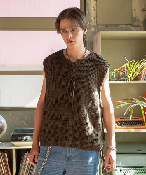 Forte タンクトップ West Side Modern Summer Mesh Vest/ウエスト