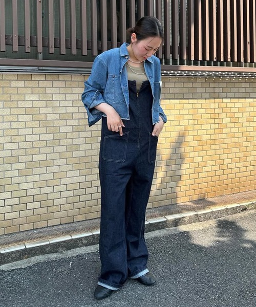 ブラウス シャツ ライトデニムリメイクシャツジャケット レディース | Johnbull | 20