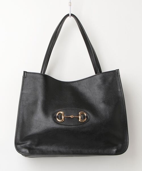 GUCCI 「GUCCI」 ホースビット1955 トートバッグ - ブラック