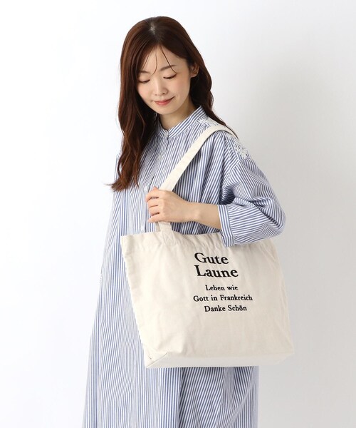 one'sterrace（ワンズテラス） トートバッグ SE ロゴ刺繍 ラージトート