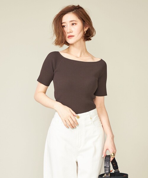 NICENICE MOMENT OPEN SHOULDER SHELL 黒 3 conte インナーシャツ 肌着 「別注」「NICENICE MOMENT for