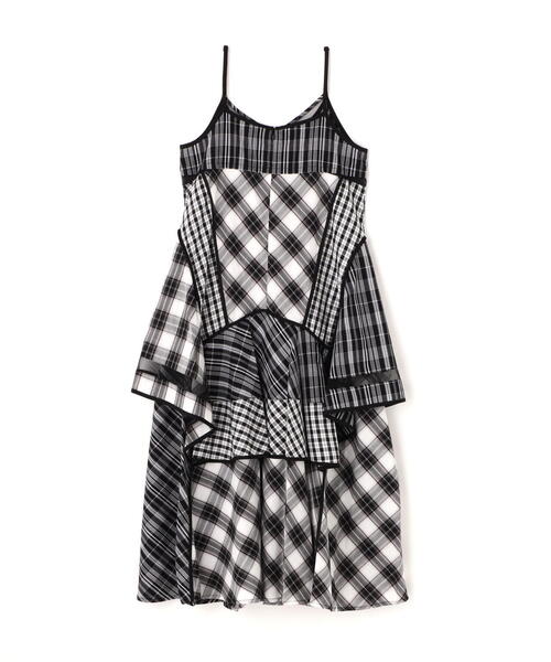AULA AILA ワンピース AILA/アウラアイラ/CHECK CAMISOLE ONE