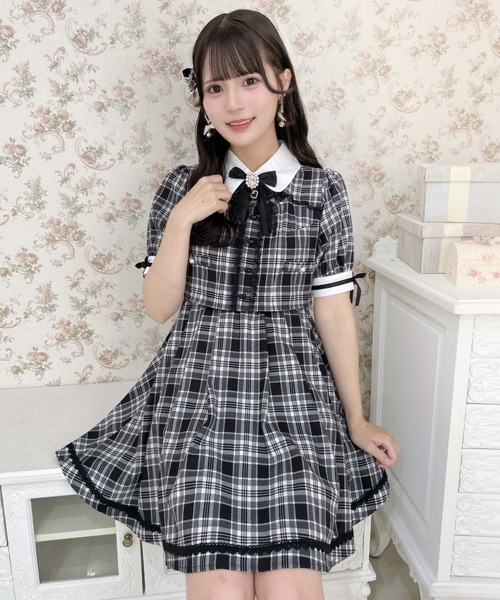 ROJITA（ロジータ） ワンピース デコルテ開きツーピー風ワンピース