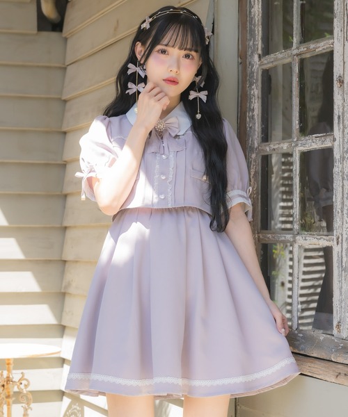 ペットアポルテ　petaportre　fafaコラボ  ワンピース　髪飾り付き ペットアポルテ petaportre fafaコラボ ワンピース 髪飾り付き