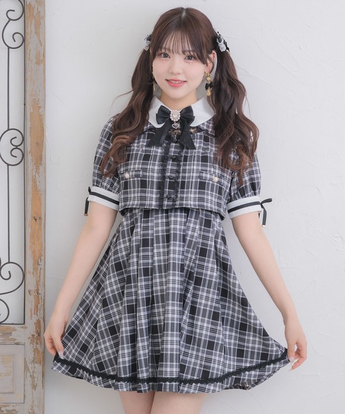 ROJITA ワンピース セール】レースアップロングシフォンワンピース（ワンピース