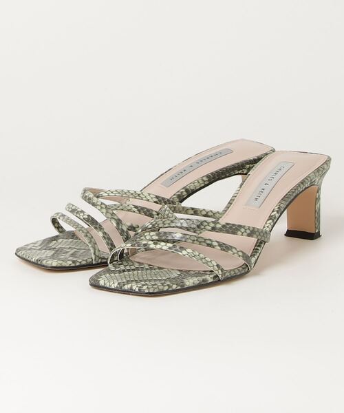 CHARLES ＆ KEITH 「charles&keith」 ミュール 37 グリーン