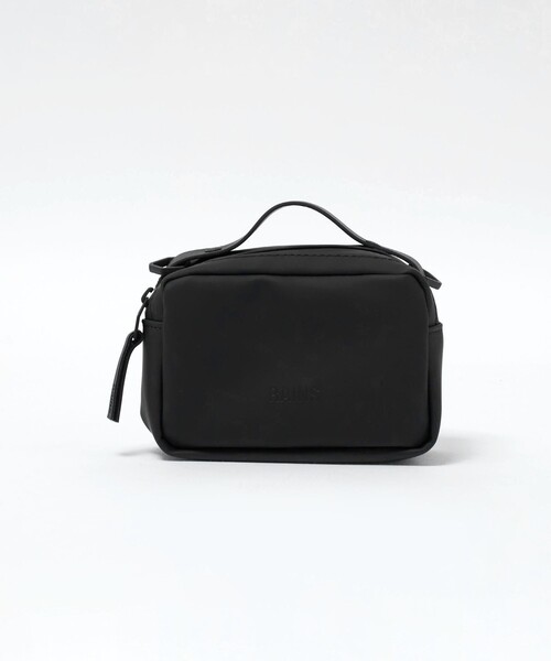 ショルダーバッグ RAINS Men Shoulder bag Black 14580 01 RAINS ショルダーバッグ 「RAINS」BoxBag Micro メンズ