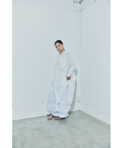 ブラウス シャツ 「 c/est / シーエ 」 Evelin Big Shirts Onepieace　 レディース メンズ