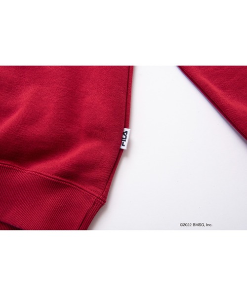 「FILA」 スウェットカットソー M レッド メンズ