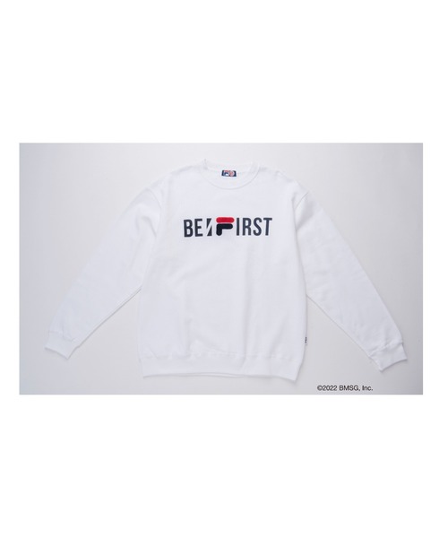 「FILA」 スウェットカットソー M レッド メンズ