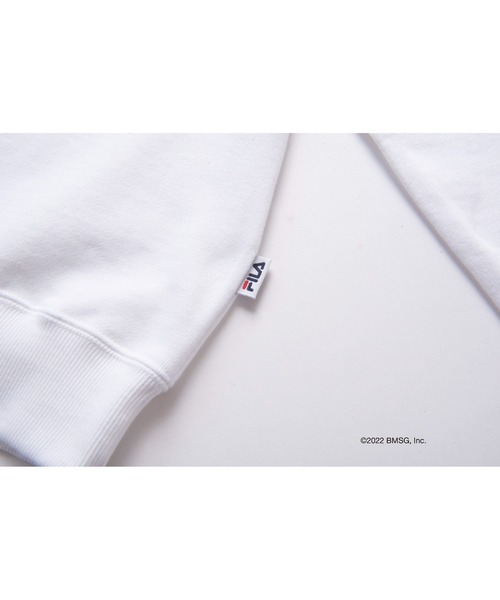 「FILA」 スウェットカットソー M レッド メンズ