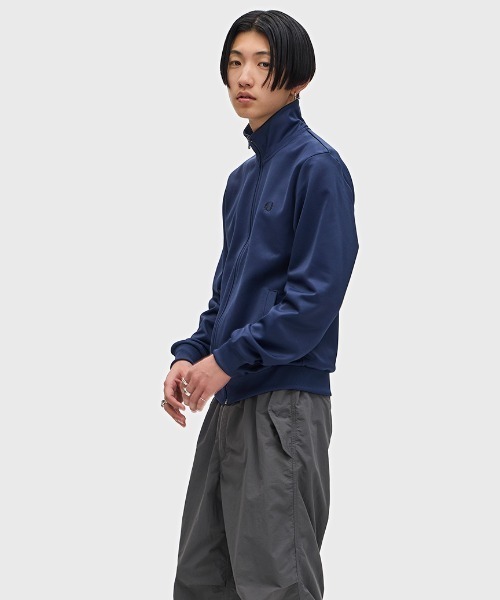 FRED PERRY カーディガン(M) FRED PERRY カーディガン Tipped Pique Texture Cardigan／ピケ