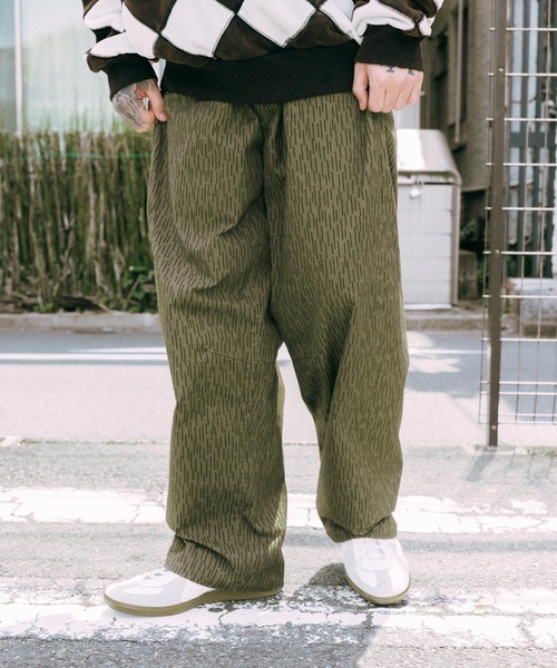 Subciety パンツ Rain drop camo tent pants メンズ レディース