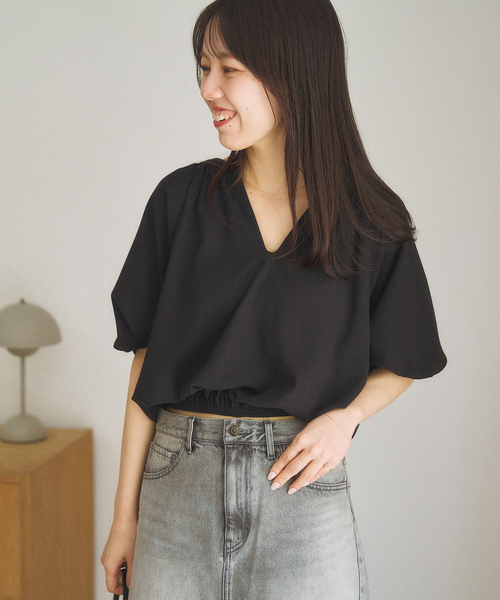 plage ブラウス シャツ gather mini レディース : ZOZOTOWN