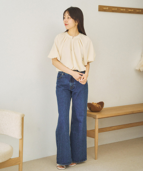 cotton gather ブラウス　plage plage｜R'IAM gather ブラウス | Rakuten Fashion(楽天