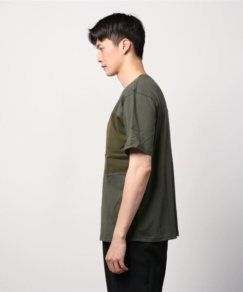 「NANO universe」 半袖Tシャツ M ネイビー メンズ