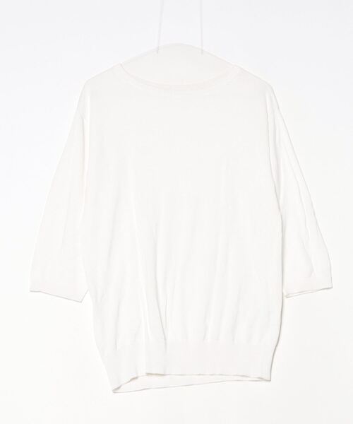 「GALERIE VIE」 7分袖ニット S ホワイト レディース