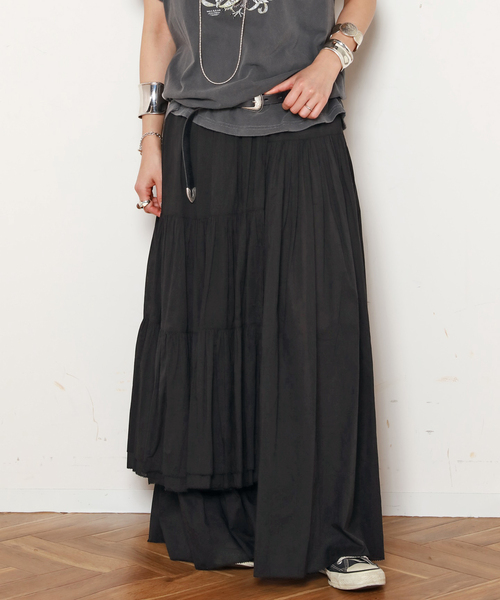 Every day I like ブラックロングスカート サイズ38 EVERYDAY I LIKE. スカート *Dramatic Wrap Skirt : ZOZOTOWN