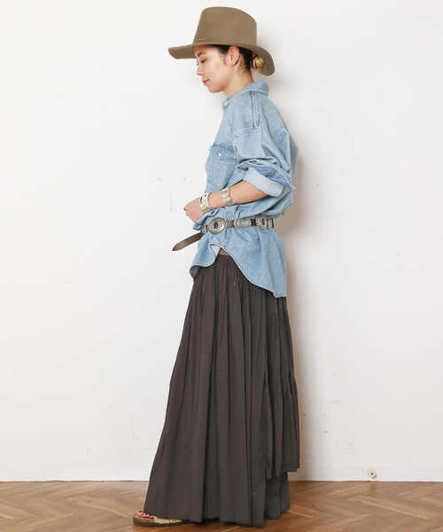 スカート EVERY DAY I LIKE. cotton Dramatic Gather EVERYDAY I LIKE. スカート *Dramatic Wrap Skirt : ZOZOTOWN