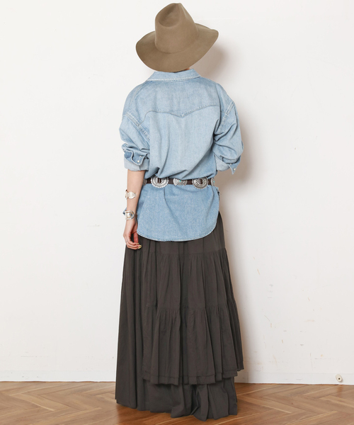スカート EVERY DAY I LIKE. cotton Dramatic Gather EVERYDAY I LIKE. スカート *Dramatic Wrap Skirt : ZOZOTOWN