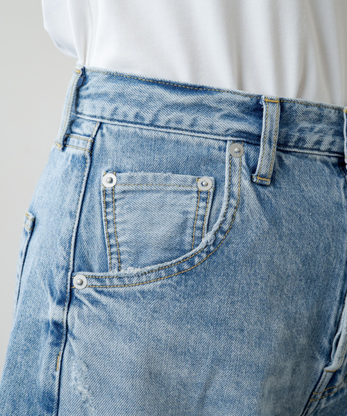 [Whim Gazette] Denim брюки 36 индиго голубой женский 