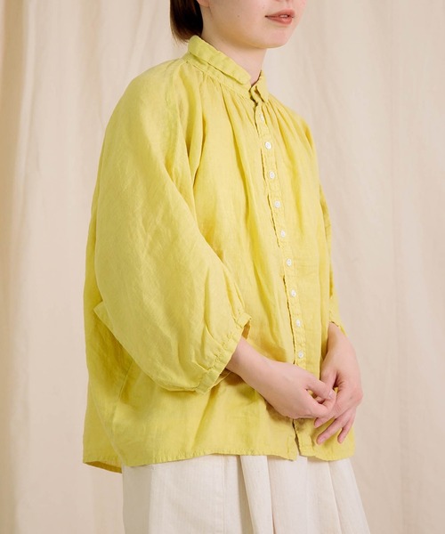 「Brocante」 半袖ブラウス 2 ブルー レディース_画像4